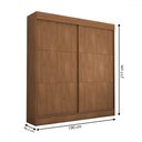 Ver imagem 4 de Guarda-roupa Casal Portugal 2 Portas de Correr 3 Gavetas Cinamomo - Panorama Móveis