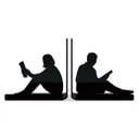 Ver imagem 1 de Porta Livros Aparador Pessoas Lendo