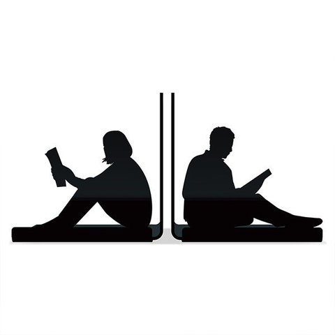 Porta Livros Aparador Pessoas Lendo