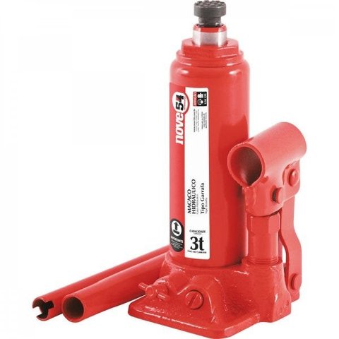 Macaco hidráulico tipo garrafa 3 toneladas (3 tf) NOVE54
