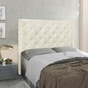 Ver imagem 2 de Cabeceira Cama Box Casal Queen 160cm Dora Linho Rústico - Loja Sheep Cor Creme