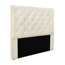 Ver imagem 1 de Cabeceira Cama Box Casal Queen 160cm Dora Linho Rústico - Loja Sheep Cor Creme