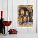 Ver imagem 2 de Quadro Vintage Adega de Vinho 33x24cm - com Vidro:moldura Branca