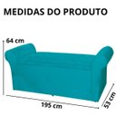 Ver imagem 6 de Calçadeira Sapatos Baú Cancun Estofada 195 Cm King Suede