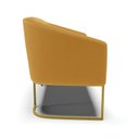 Ver imagem 6 de Sofá Namoradeira 2 Lugares Industrial Dourado Stella Bouclê Most D03 - D'Rossi