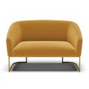 Ver imagem 5 de Sofá Namoradeira 2 Lugares Industrial Dourado Stella Bouclê Most D03 - D'Rossi