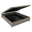Ver imagem 3 de Base Box Baú Viúva Black Tie Maranello Suede Bege 120x203