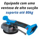 Ver imagem 3 de Máquina de Assentar Pisos [21v] Vibrador, Ventosa, Parede, Piso, 2 Baterias de 21v Sucção até 80kg