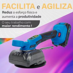 Máquina de Assentar Pisos [21v] Vibrador, Ventosa, Parede, Piso, 2 Baterias de 21v Sucção até 80kg - 9