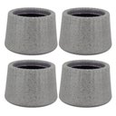 Ver imagem 1 de Kit 4 Vasos Decorativos para Flor 8,5cm Pequenos Tramontina Lótus Polietileno Granito Pedra