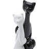 Casal Gatos Amorosos de Cerâmica 19cm Rojemac - 1