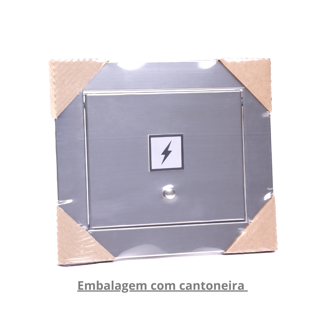 Visor Parede Energia Luz 100% Inox Basculante – Inox - 3