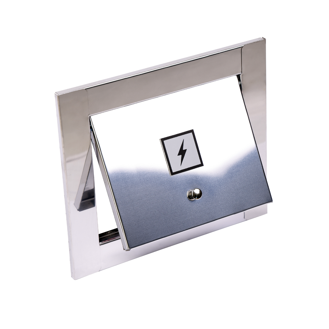 Visor Parede Energia Luz 100% Inox Basculante – Inox - 6