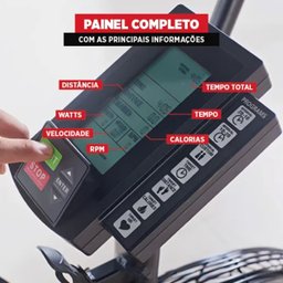 Bicicleta Ergometrica Air Bike Cross Bike Profissional Academia Box Treino Aerobico Studio Funcional - 4