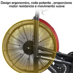 Bicicleta Ergometrica Air Bike Cross Bike Profissional Academia Box Treino Aerobico Studio Funcional - 2