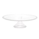 Ver imagem 2 de Prato C/Pé P/Bolo Cristal Pearl Bolinha Transparente 31cm Wolff