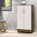 Ver imagem 2 de Sapateira Organizadora Smart com Pés e 4 Nichos Jequitibá Off White J&A Móveis