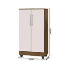 Ver imagem 4 de Sapateira Organizadora Smart com Pés e 4 Nichos Jequitibá Off White J&A Móveis