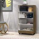 Ver imagem 3 de Sapateira Organizadora Smart com Pés e 4 Nichos Jequitibá Off White J&A Móveis