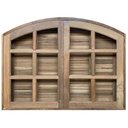 Ver imagem 1 de Janela de Abrir / Abrir em Arco de Madeira Itaúba Batentes de 10 Cm-1.00 (l) X 1.20 (a)