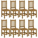 Ver imagem 1 de Kit 8 Cadeiras Madeira Maciça Diamante Cor Nogueira Nemargi