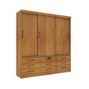 Ver imagem 2 de Guarda Roupa 3 Portas 9 Gavetas Chicago Tcil Móveis:cinamomo