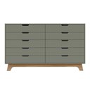 Ver imagem 4 de Cômoda 10 Gavetas 160cm Alice - Verde