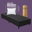 Ver imagem 4 de Cama Box Desmontavel Solteiro 88x188cm Orthocamas Suede Preto