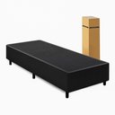 Ver imagem 1 de Cama Box Desmontavel Solteiro 88x188cm Orthocamas Suede Preto