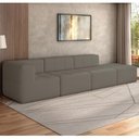 Ver imagem 2 de Sofá Modulado 4 Lugares 308cm Espuma D33 Multimóveis Cr45357 Bege Escuro