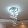 Lustre de Cristal Espiral Para Quarto, Vão de Escada, Sala, Com 70 Cm de Altura - 2