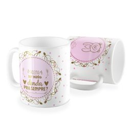 Caneca aceita ser minha dinda para sempre - 1