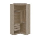 Ver imagem 2 de Guarda-Roupa Canto Modulado 2 Portas 3 Gavetas Supreme Robel