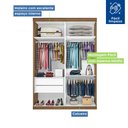 Ver imagem 6 de Guarda Roupa Solteiro 2 Porta de Correr Kiara -Mt- Rei de Casa Freijó