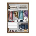 Ver imagem 4 de Guarda Roupa Solteiro 2 Porta de Correr Kiara -Mt- Rei de Casa Freijó