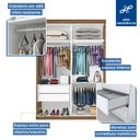 Ver mais imagens de Guarda Roupa Solteiro 2 Porta de Correr Kiara -Mt- Rei de Casa Freijó
