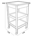 Ver imagem 5 de Carrinho de Churrasco Mesa Gourmet Bistrô Churrasqueira W02 Madeira Maciça Imbuia - Lyam Decor