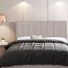 Cabeceira Cama Box Painel Casal 140 cm Dubai W01 Linho Bege - Lyam Decor - 4