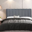 Ver imagem 5 de Cabeceira Cama Box Painel Casal 140 cm Dubai W01 Linho Chumbo - Lyam Decor