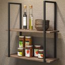 Ver imagem 2 de Kit 02 Prateleiras Decorativas Multiuso Industrial D01 Design Demolição - Lyam Decor