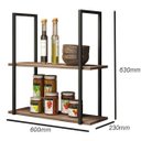 Ver imagem 3 de Kit 02 Prateleiras Decorativas Multiuso Industrial D01 Design Demolição - Lyam Decor