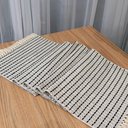 Ver imagem 5 de Caminho de Mesa Nobre Algodão Cru Azul Marinho 33 x 150