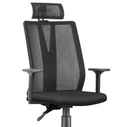 Cadeira de Escritório Presidente Executiva Giratória com Apoio de Cabeça Addit - Lyam Decor - 2