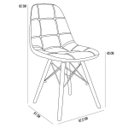Ver imagem 4 de Kit 2 Cadeiras Decorativas Eiffel Charles Eames Dsw Botonê E01 Preto - Lyam Decor