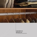 Ver imagem 7 de Guarda Roupa Casal 4 Portas e 3 Gavetas Grécia - Nogueira Touch