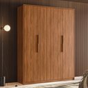Ver imagem 1 de Guarda Roupa Casal 4 Portas e 3 Gavetas Grécia - Nogueira Touch