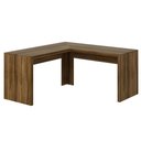 Ver imagem 3 de Escrivaninha Mesa Escritório Angular em L ME4116 157,3cm Nogal Marrom