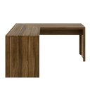 Ver imagem 7 de Escrivaninha Mesa Escritório Angular em L ME4116 157,3cm Nogal Marrom