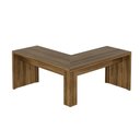 Ver imagem 6 de Escrivaninha Mesa Escritório Angular em L ME4116 157,3cm Nogal Marrom