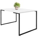 Ver imagem 4 de Mesa de Jantar Rivera Industrial Branco com 4 Cadeiras Eiffel Charles Eames Preto